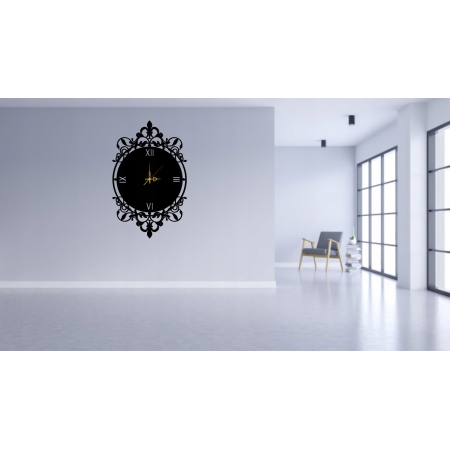AŻUROWY ZEGAR ŚCIENNY RETRO LOFT