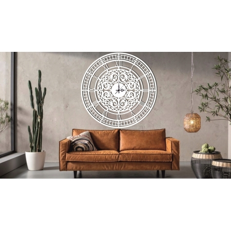 AŻUROWY ZEGAR ŚCIENNY VINTAGE LOFT