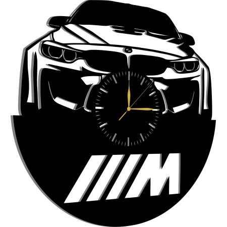 AŻUROWY ZEGAR ŚCIENNY BMW M