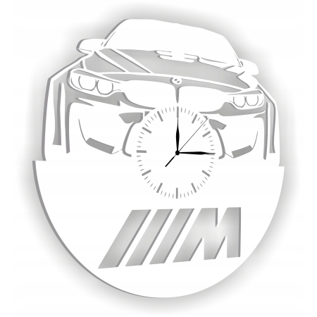 AŻUROWY ZEGAR ŚCIENNY BMW M