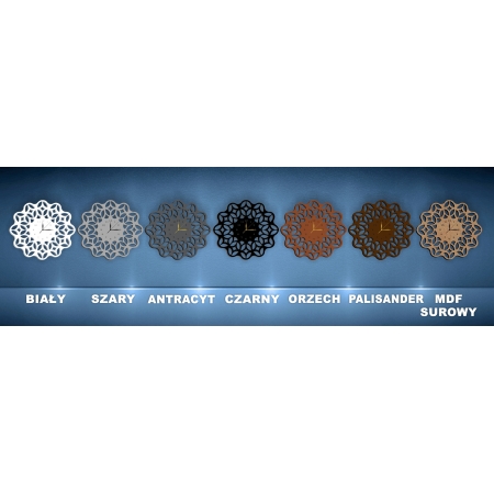 AŻUROWY ZEGAR ŚCIENNY SERWETKA