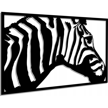 AŻUROWY OBRAZ ŚCIENNY ZEBRA