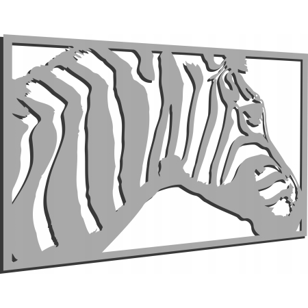 AŻUROWY OBRAZ ŚCIENNY ZEBRA