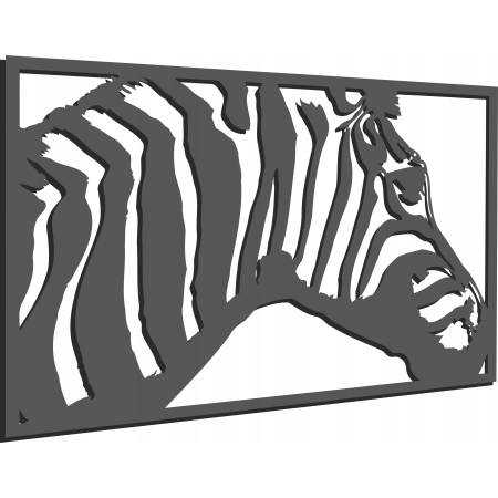 AŻUROWY OBRAZ ŚCIENNY ZEBRA