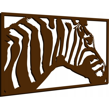 AŻUROWY OBRAZ ŚCIENNY ZEBRA