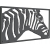 AŻUROWY OBRAZ ŚCIENNY ZEBRA