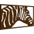 AŻUROWY OBRAZ ŚCIENNY ZEBRA