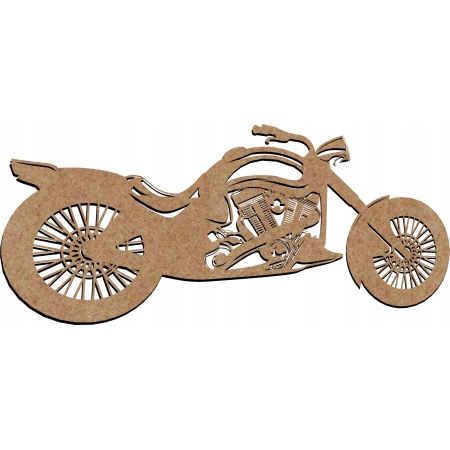 AŻUROWY OBRAZ ŚCIENNY MOTOCYKL MOTOR CHOPPER 3D