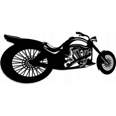 AŻUROWY OBRAZ ŚCIENNY MOTOCYKL MOTOR CHOPPER 3D