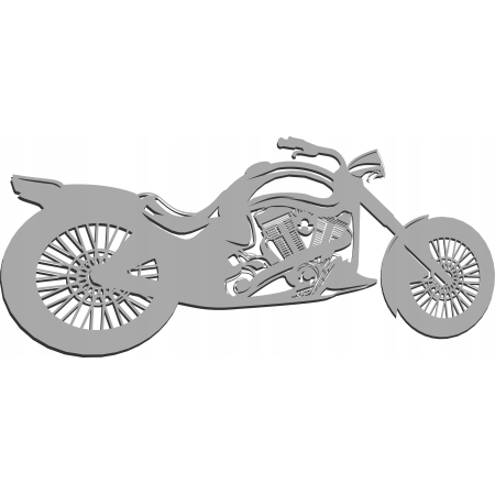 AŻUROWY OBRAZ ŚCIENNY MOTOCYKL MOTOR CHOPPER 3D