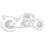 AŻUROWY OBRAZ ŚCIENNY MOTOCYKL MOTOR CHOPPER 3D