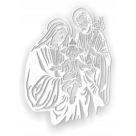 AŻUROWY OBRAZ RELIGIJNY ŚWIĘTA RODZINA
