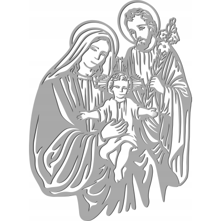 AŻUROWY OBRAZ RELIGIJNY ŚWIĘTA RODZINA