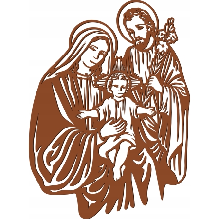AŻUROWY OBRAZ RELIGIJNY ŚWIĘTA RODZINA