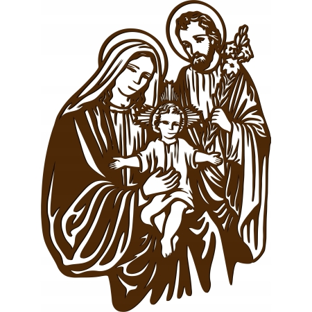 AŻUROWY OBRAZ RELIGIJNY ŚWIĘTA RODZINA