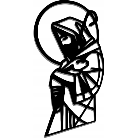 AŻUROWY OBRAZ ŚCIENNY RELIGIJNY JEZUS PASTERZ