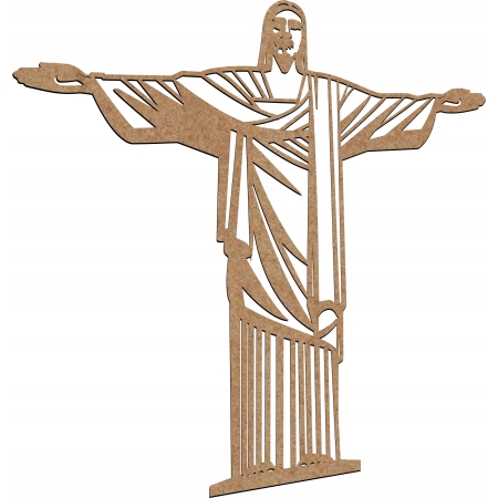 AŻUROWY OBRAZ ŚCIENNY RELIGIJNY JEZUS Z RIO