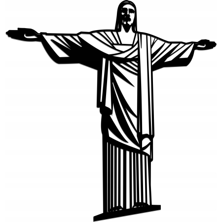AŻUROWY OBRAZ ŚCIENNY RELIGIJNY JEZUS Z RIO