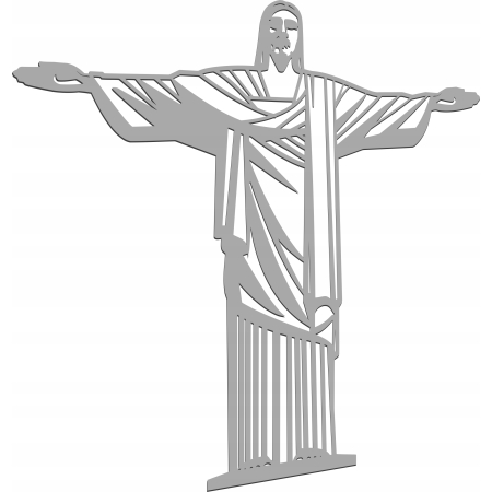 AŻUROWY OBRAZ ŚCIENNY RELIGIJNY JEZUS Z RIO