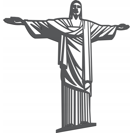 AŻUROWY OBRAZ ŚCIENNY RELIGIJNY JEZUS Z RIO