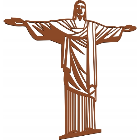 AŻUROWY OBRAZ ŚCIENNY RELIGIJNY JEZUS Z RIO