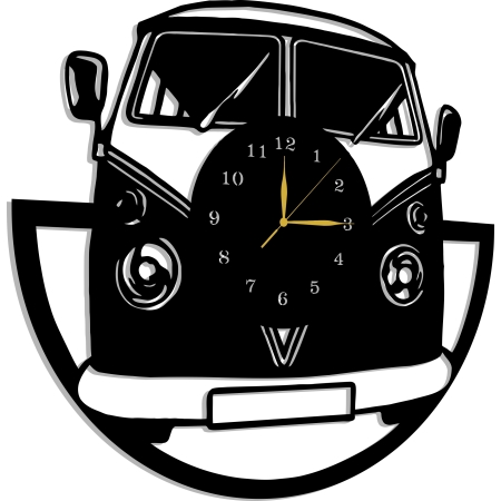 ZEGAR RETRO SAMOCHÓD VOLKSWAGEN OGÓREK