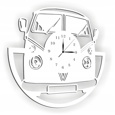 ZEGAR RETRO SAMOCHÓD VOLKSWAGEN OGÓREK