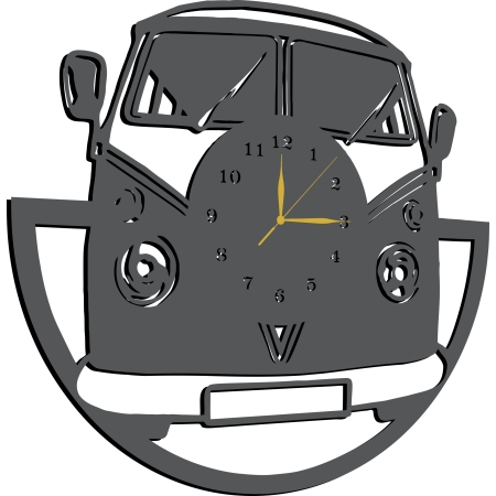ZEGAR RETRO SAMOCHÓD VOLKSWAGEN OGÓREK