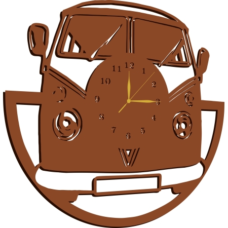ZEGAR RETRO SAMOCHÓD VOLKSWAGEN OGÓREK