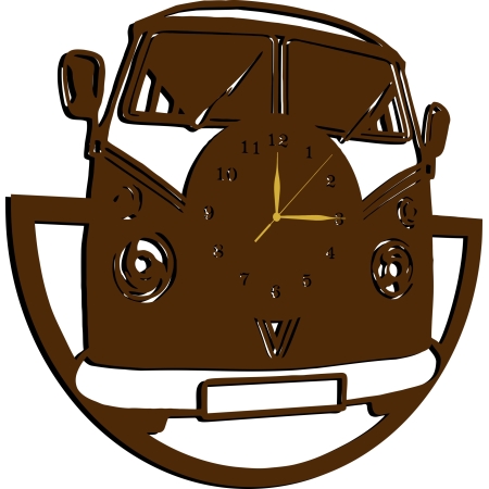 ZEGAR RETRO SAMOCHÓD VOLKSWAGEN OGÓREK