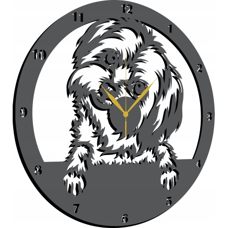ZEGAR PIES SHIH TZU SZITSU SHITZU MALTAŃCZYK