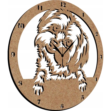 ZEGAR PIES SHIH TZU SZITSU SHITZU MALTAŃCZYK