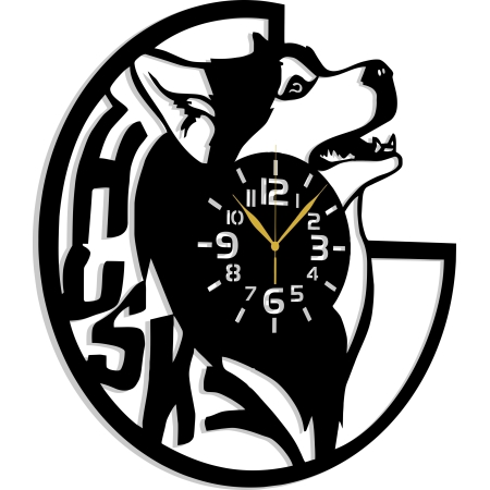 ZEGAR PIES HUSKY HASKI