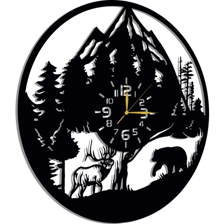 ZEGAR LAS GÓRY DLA MIŁOŚNIKA GÓR MYŚLIWEGO LEŚNICZEGO PREZENT