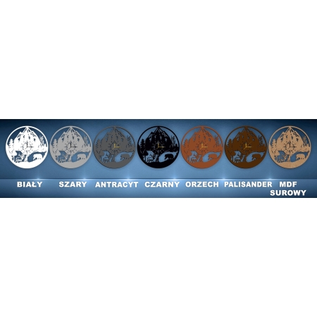 ZEGAR LAS GÓRY DLA MIŁOŚNIKA GÓR MYŚLIWEGO LEŚNICZEGO PREZENT