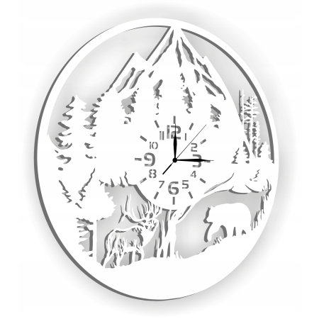 ZEGAR LAS GÓRY DLA MIŁOŚNIKA GÓR MYŚLIWEGO LEŚNICZEGO PREZENT