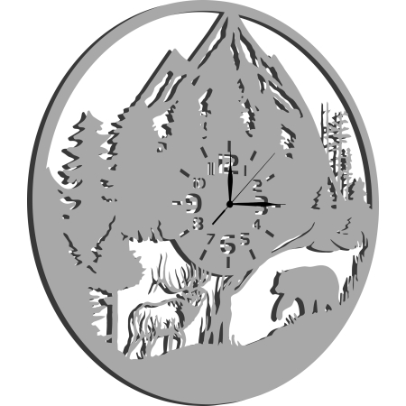 ZEGAR LAS GÓRY DLA MIŁOŚNIKA GÓR MYŚLIWEGO LEŚNICZEGO PREZENT