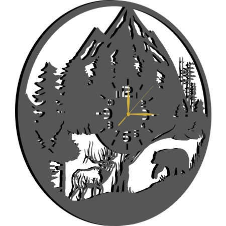 ZEGAR LAS GÓRY DLA MIŁOŚNIKA GÓR MYŚLIWEGO LEŚNICZEGO PREZENT