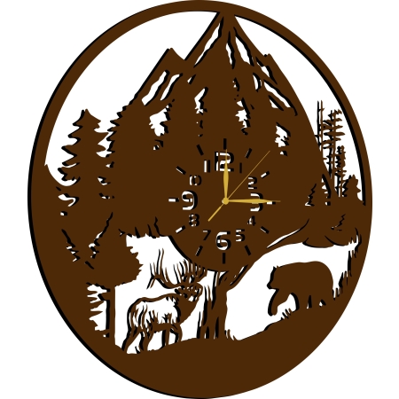 ZEGAR LAS GÓRY DLA MIŁOŚNIKA GÓR MYŚLIWEGO LEŚNICZEGO PREZENT