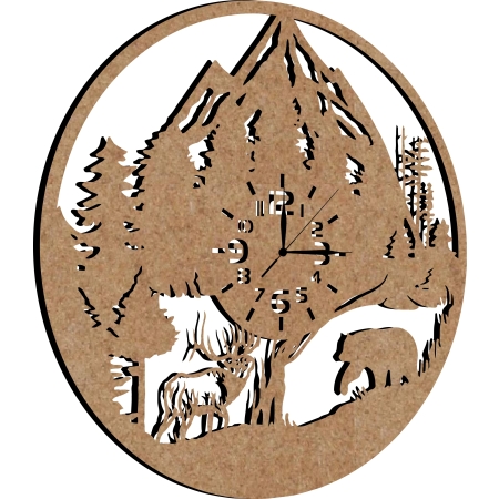 ZEGAR LAS GÓRY DLA MIŁOŚNIKA GÓR MYŚLIWEGO LEŚNICZEGO PREZENT