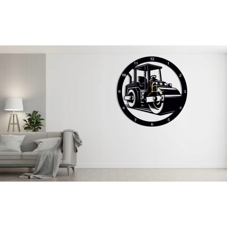 ZEGAR ŚCIENNY WALEC DLA KIEROWCY WALCA DROGOWCA PREZENT