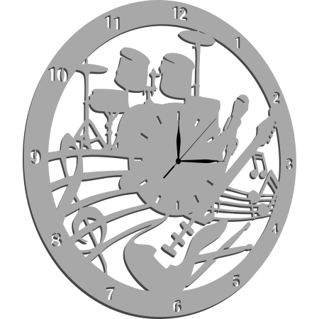 ZEGAR DO SZKOŁY MUZYCZNEJ DLA PERKUSISTY GITARZYSTY PREZENT