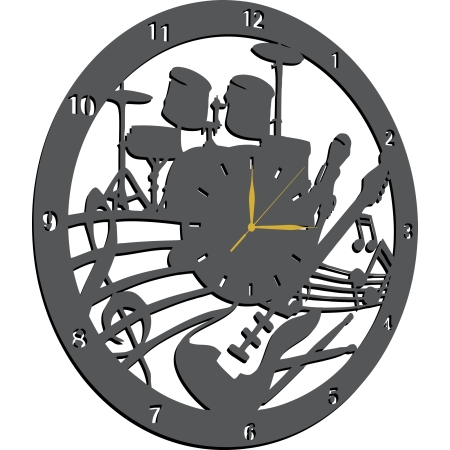 ZEGAR DO SZKOŁY MUZYCZNEJ DLA PERKUSISTY GITARZYSTY PREZENT