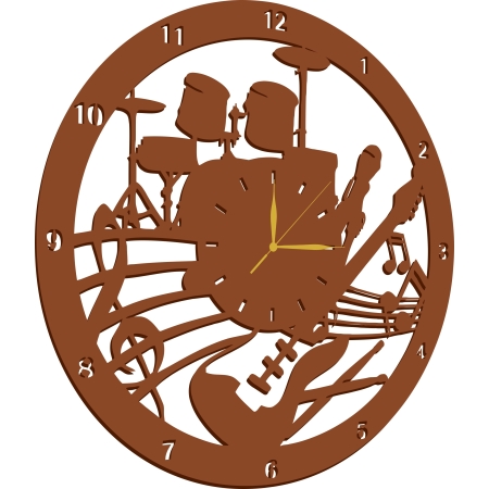 ZEGAR DO SZKOŁY MUZYCZNEJ DLA PERKUSISTY GITARZYSTY PREZENT