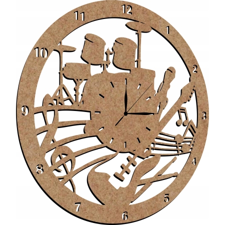 ZEGAR DO SZKOŁY MUZYCZNEJ DLA PERKUSISTY GITARZYSTY PREZENT