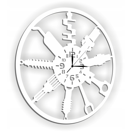 ZEGAR DLA MECHANIKA DO WARSZTATU GARAŻU DLA FANA MOTORYZACJI PREZENT