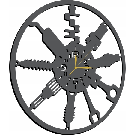 ZEGAR DLA MECHANIKA DO WARSZTATU GARAŻU DLA FANA MOTORYZACJI PREZENT