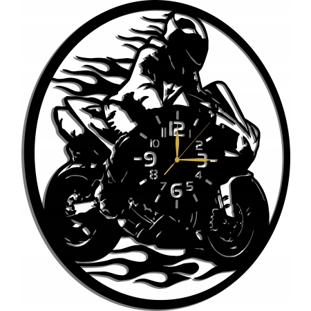 ZEGAR DLA MOTOCYKLISTY FANA MOTORÓW ZE ŚCIGACZEM MOTOCYKLEM PREZENT