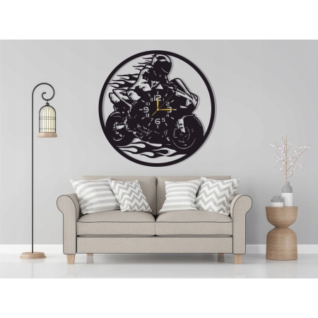 ZEGAR DLA MOTOCYKLISTY FANA MOTORÓW ZE ŚCIGACZEM MOTOCYKLEM PREZENT