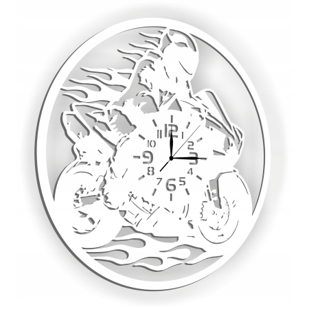 ZEGAR DLA MOTOCYKLISTY FANA MOTORÓW ZE ŚCIGACZEM MOTOCYKLEM PREZENT